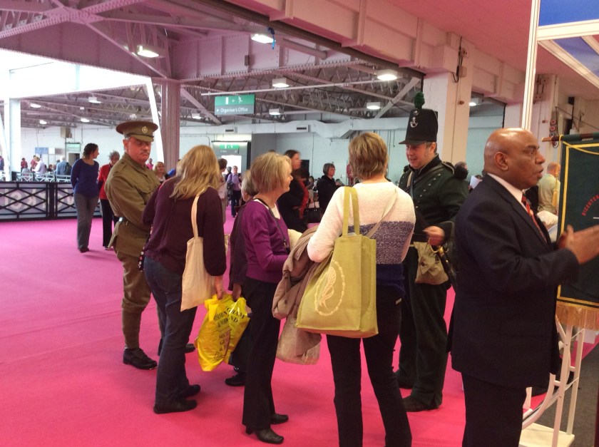 Men in historical costume at WDYTYA? Live 2014