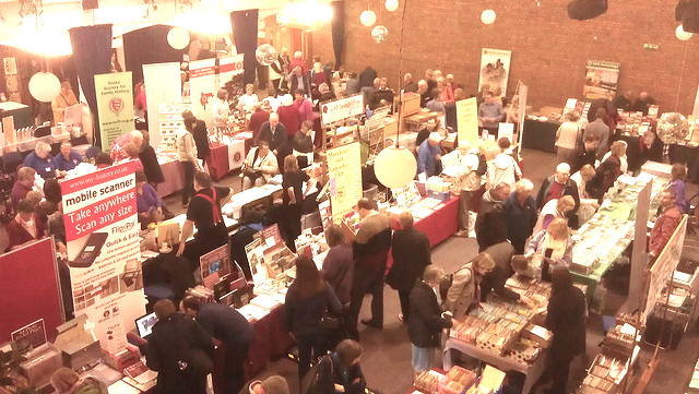 One of the halls at The Big Family History Fair 2012, St Ives.