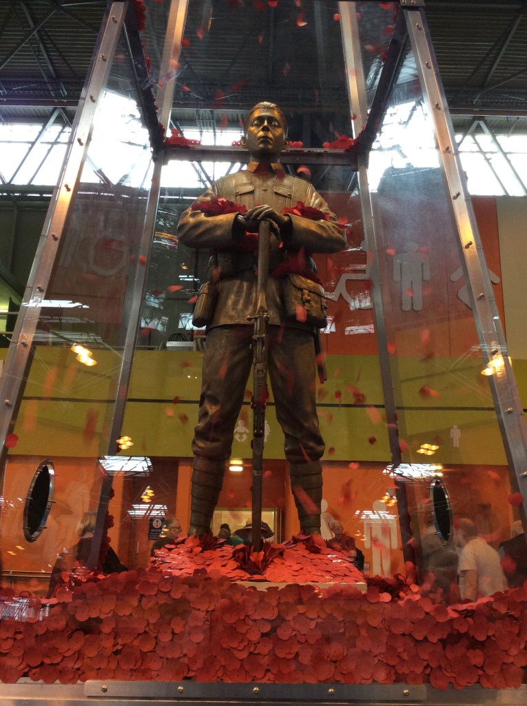 Remembrance statue at Who Do You Think You Are? Live 2015