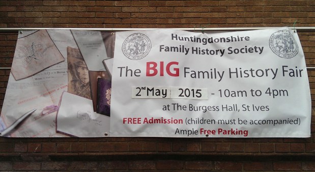 The Big Family History Fair 2015 banner
