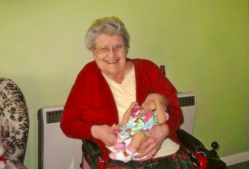 My grandmother with her very first Great Grandchild, c.2005. Photo: Andrew Martin.