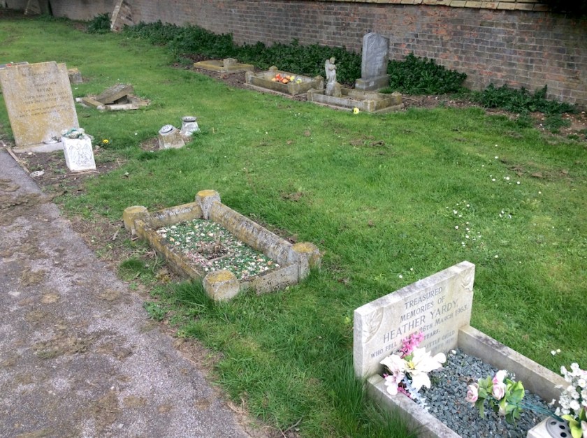 Child gravestones at Little Downham