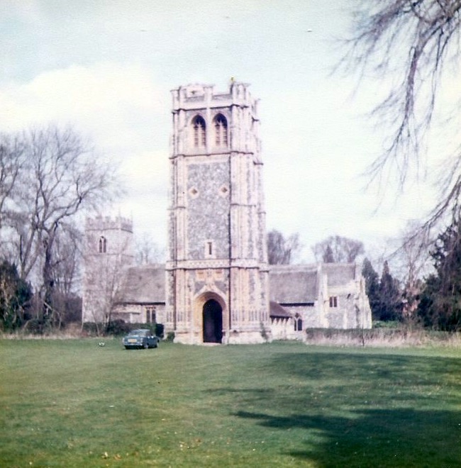 The Church of St. Andrew and St. Patrick, Elveden during the 1980s. Photo: Andrew Martin